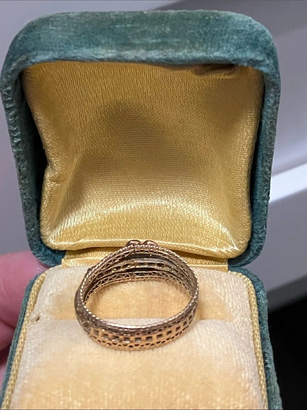 15K Gold Victorian Turquoise ring - Picture 8 of 17